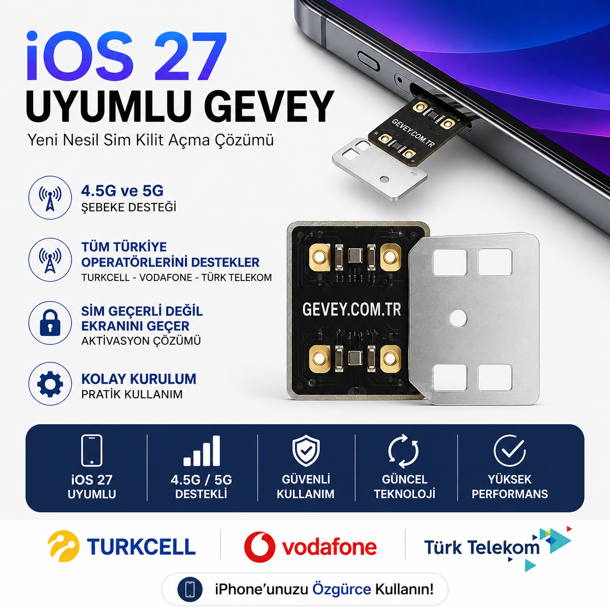 ios 27 uyumlu gevey
